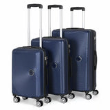 Deluxe 3-Piece Suitcase Set with Spinner Wheels