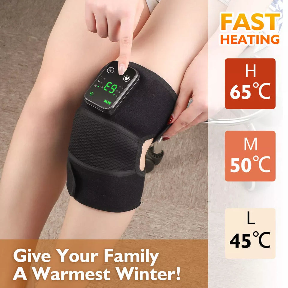 Triple Action Knee Therapy - Fast Heating, Vibration, and Massage Therapy