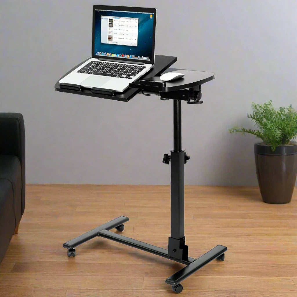 Versatile Height Adjustable Rolling Laptop Desk