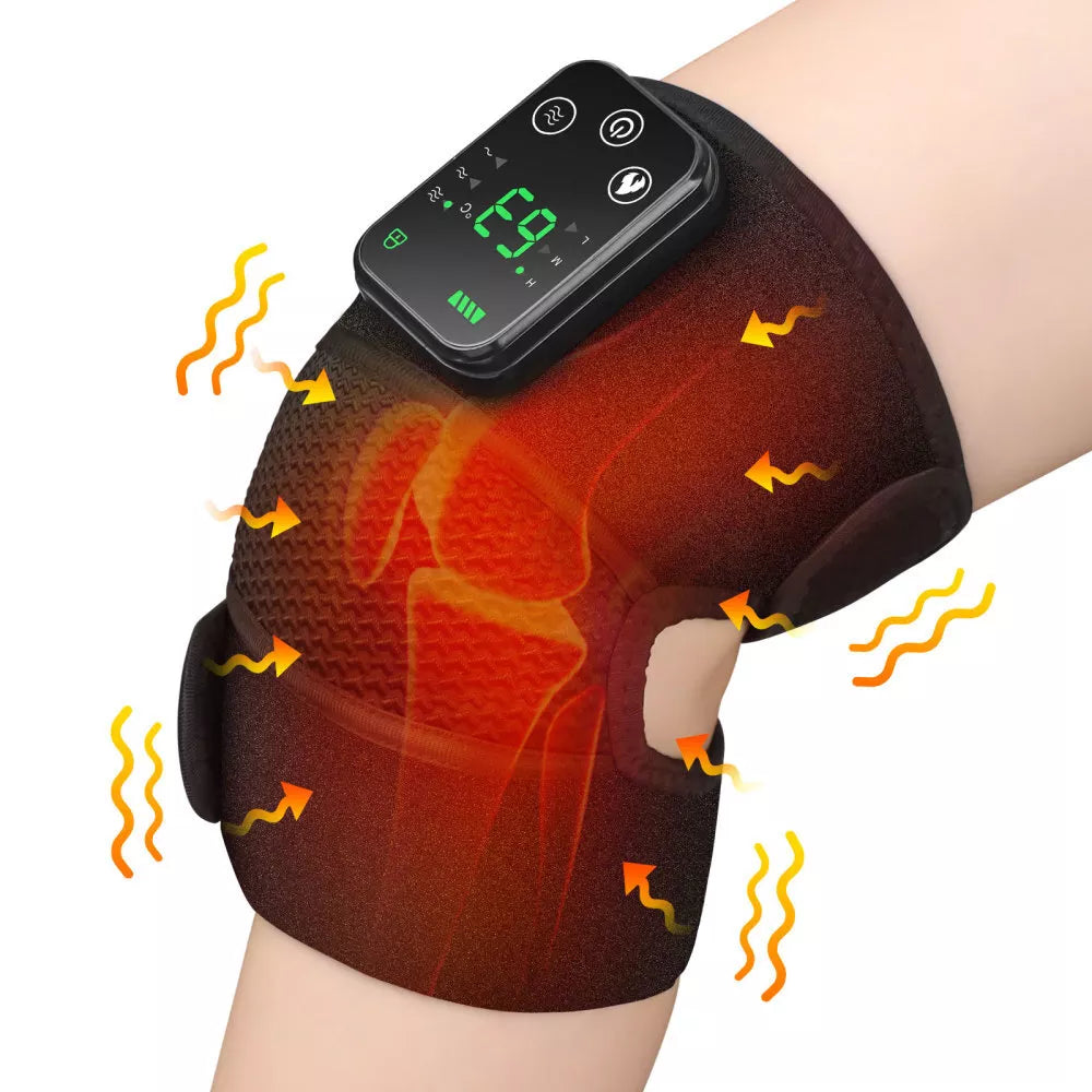 Triple Action Knee Therapy - Fast Heating, Vibration, and Massage Therapy