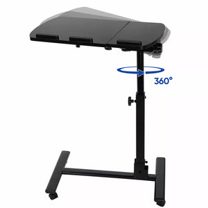 Versatile Height Adjustable Rolling Laptop Desk