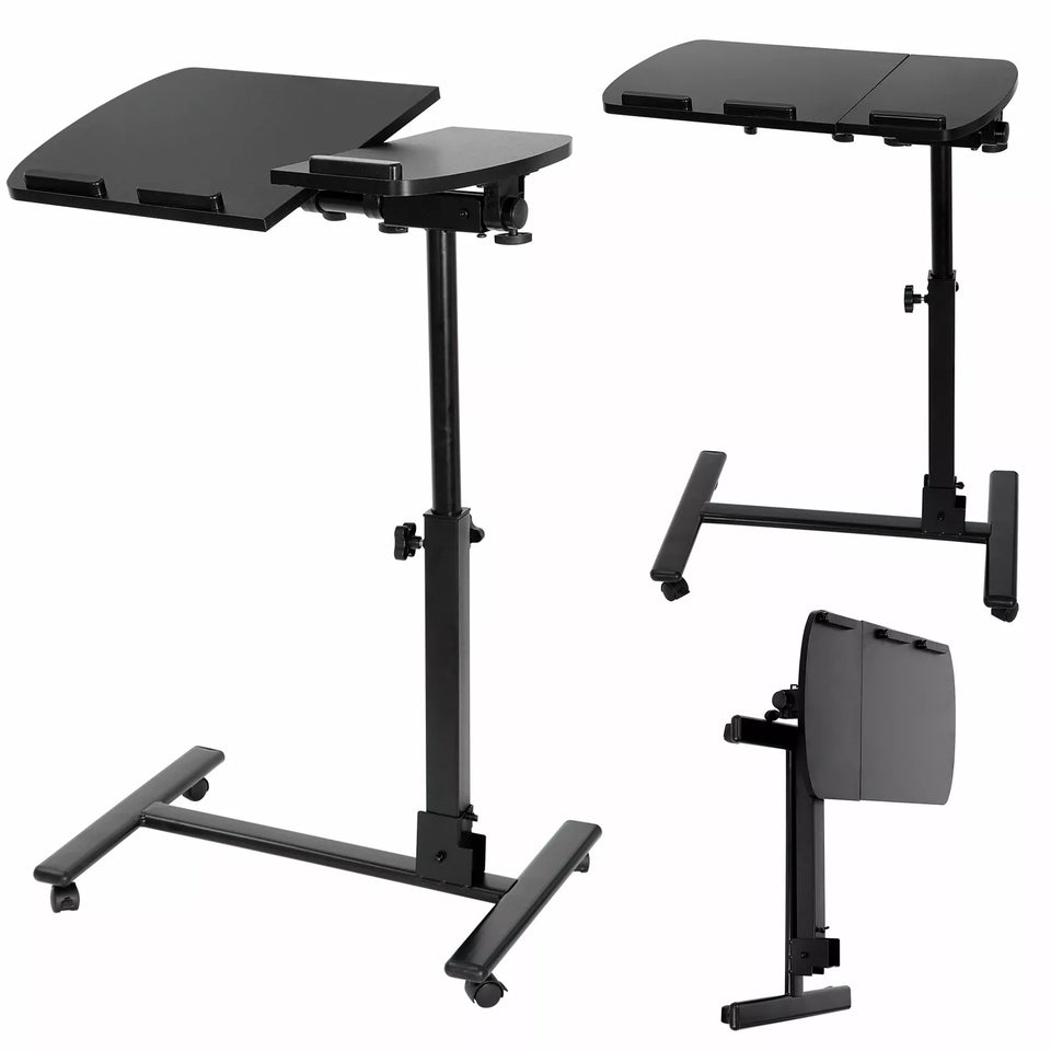 Versatile Height Adjustable Rolling Laptop Desk