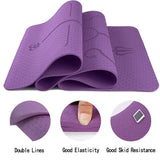 Body Alignment Yoga Mat | Yoga Mat With Position Lines