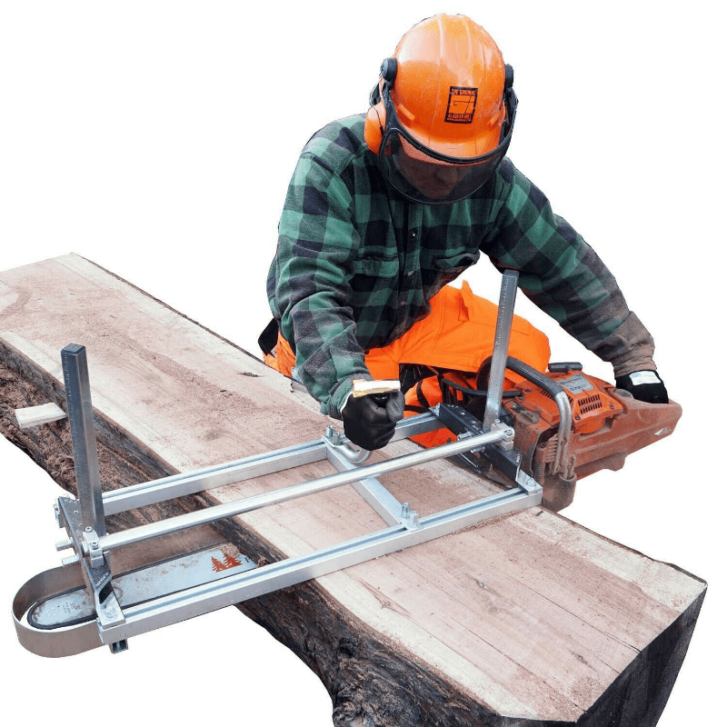 48" Portable Chainsaw Sawmill Aluminum Steel Wood Lumber Cutting