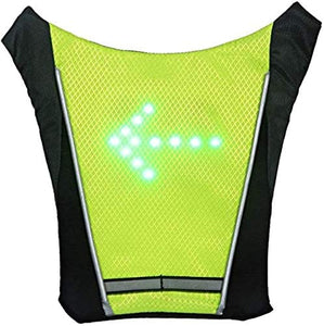 LED Signal Vest | Cycling Turn Signal Yellow Vest 