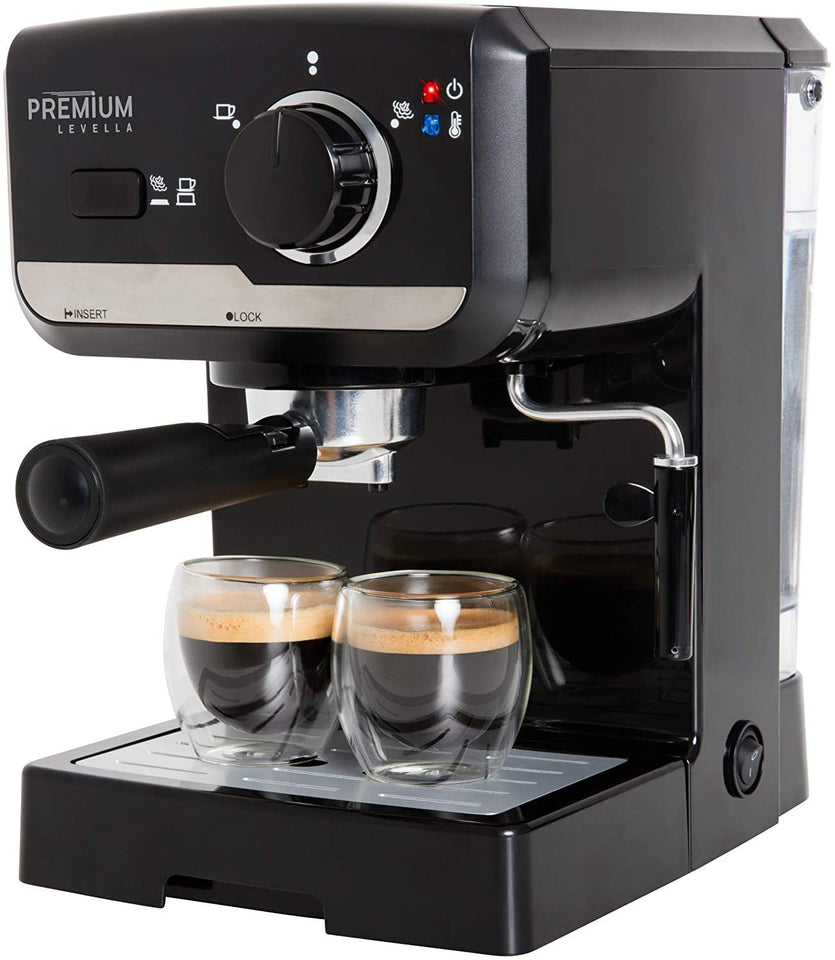 Coffee Steam Machine |  Premium 3-in-1 Steam Coffee Machine for Espresso Cappucino and Latte with 15 Bar Pressure