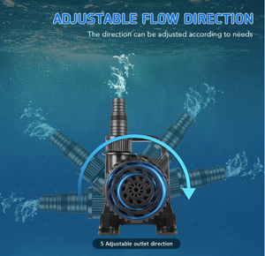 Powerful Submersible Water Pump With Adjustable Flow Direction