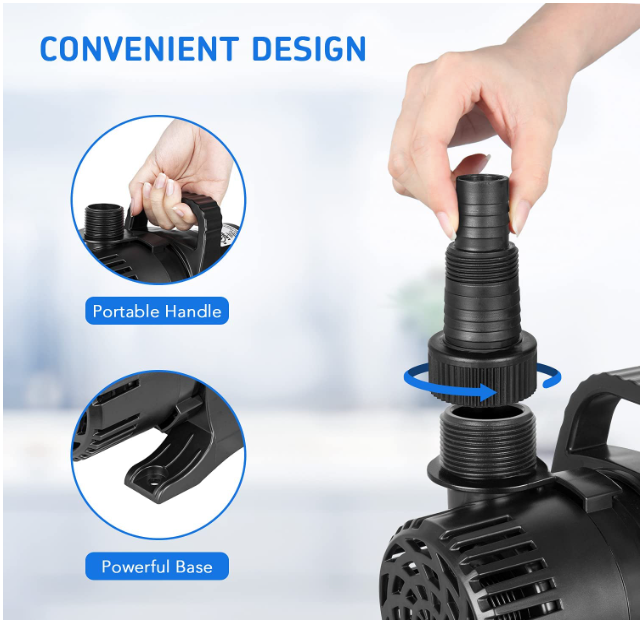 Powerful Submersible Water Pump With Adjustable Flow Direction
