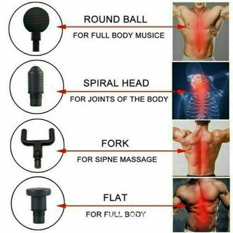 Portable Massage Gun 6 Speed For Deep Tissue Percussion & Muscle Recovery
