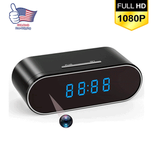 Wireless Spy Camera |  Wifi Mini HD Camera in Digital Clock with Night Vision | High Definition 1080P