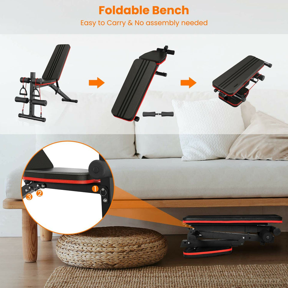 Adjustable Workout Bench |  Weight Bench Set to Maximize Home Exercise