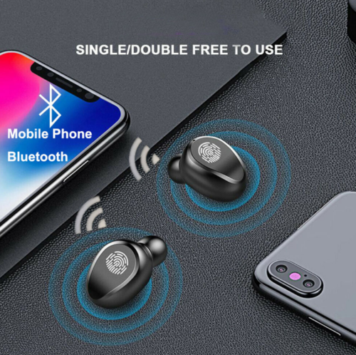 Wireless Noise Cancelling Bluetooth Earbuds (With Charging Case & Cable)